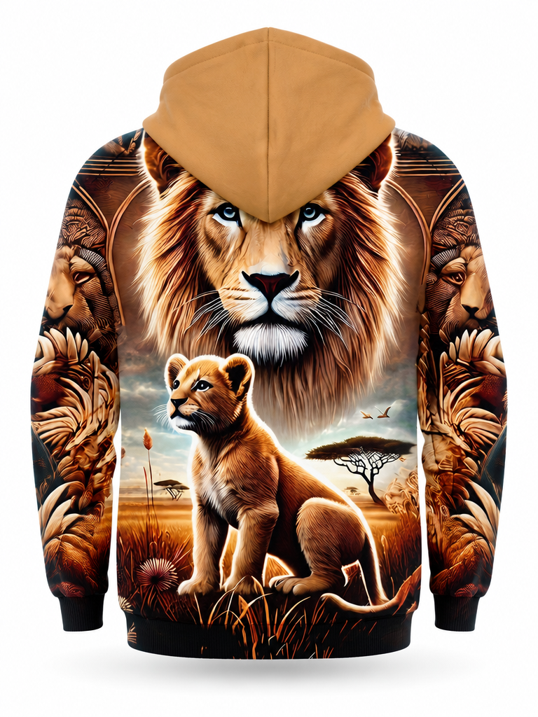 Golden Hour Lion Hoodie – back