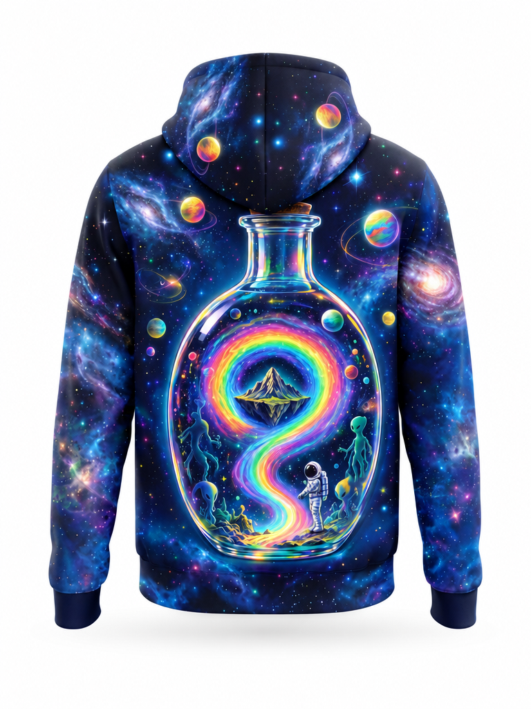 Rainbow Bottle Hoodie – back