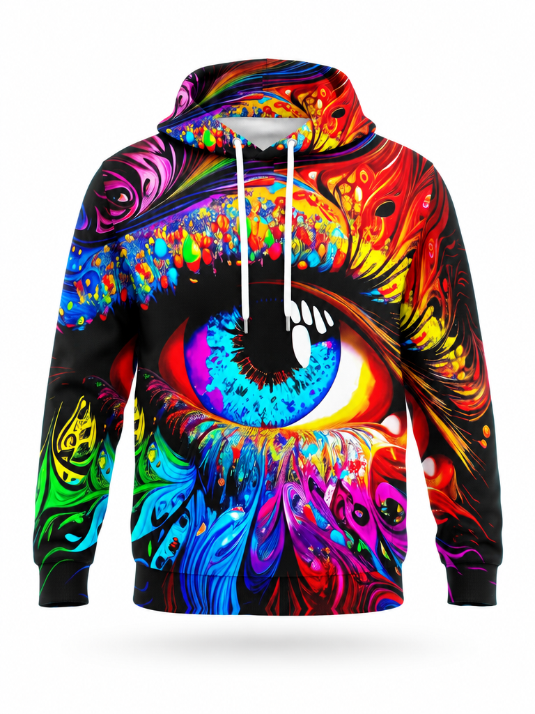 Kaleido Eye Hoodie – front