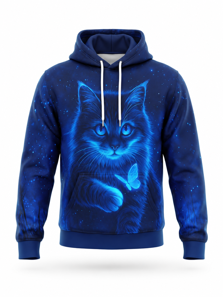 Stardust Cat Hoodie – front