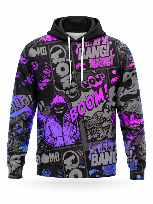 Boom Noir Hoodie – front