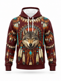 Feather Wolf Hoodie – front