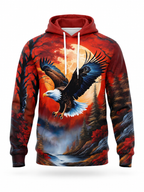 Blood Moon Eagle Hoodie – front