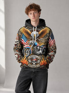 Open Road Hoodie worn in the studio