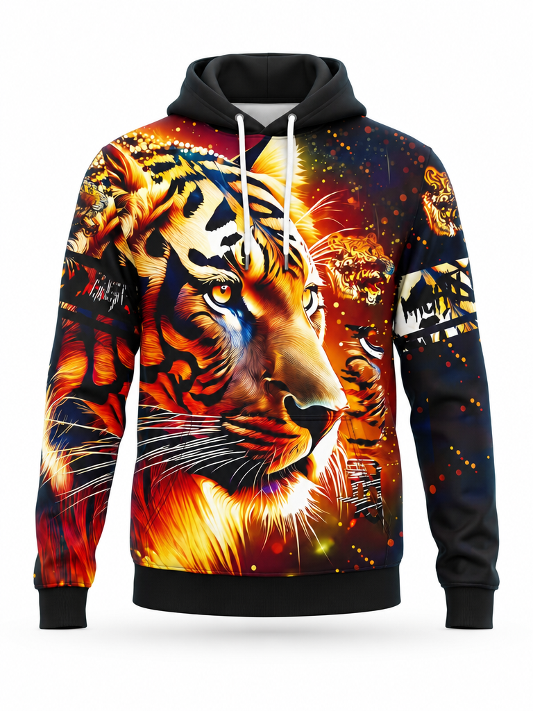 Ember Tiger Hoodie – front