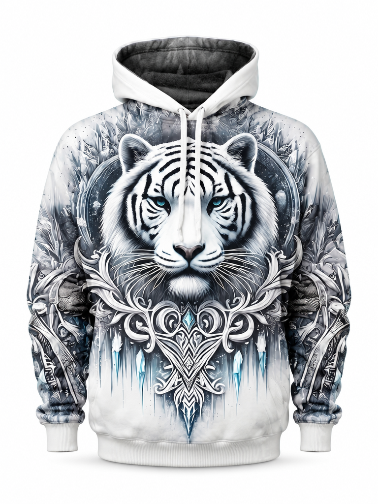 Ice Throne Tiger Hoodie – front
