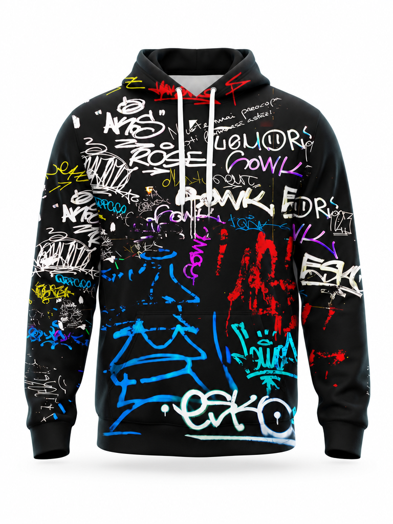 Tag Wall Hoodie – front