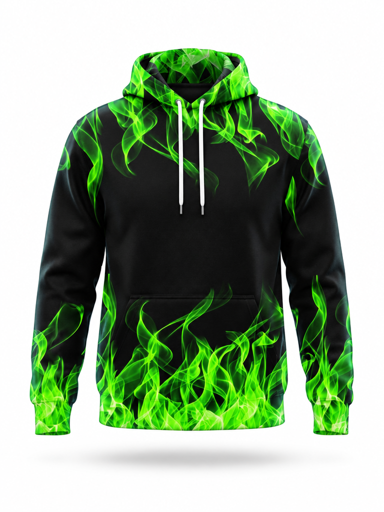 Toxic Flame Hoodie – front