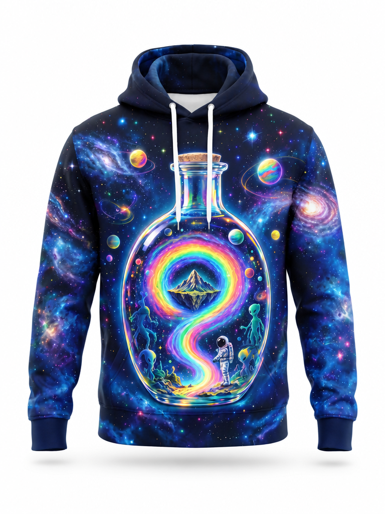 Rainbow Bottle Hoodie – front