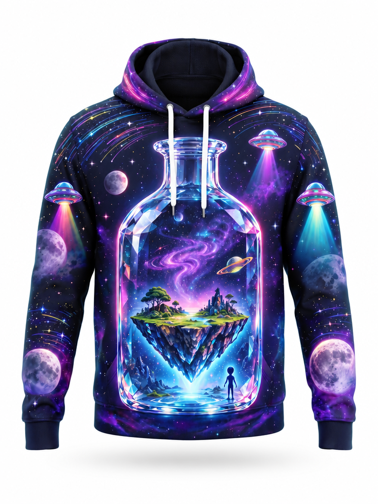 UFO Bottle Hoodie – front