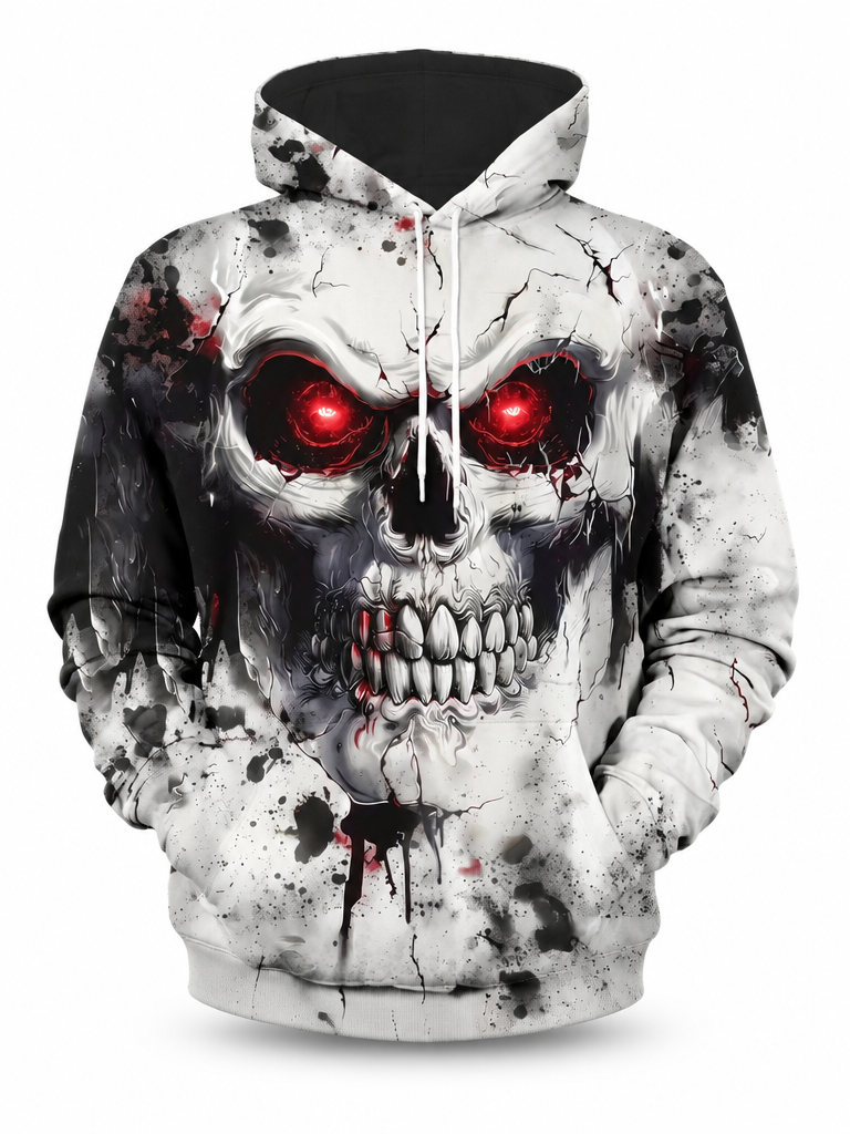 Red Eye Skull Hoodie – front