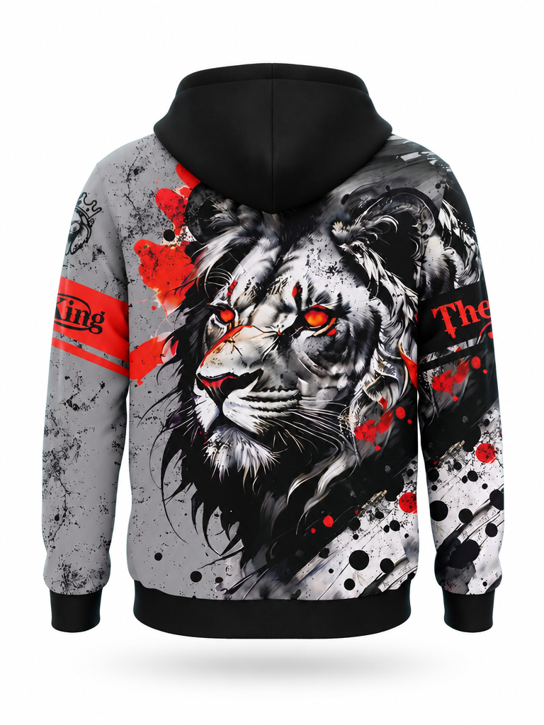 Crimson Lion Hoodie – back