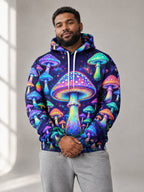 Glow Grove Hoodie worn in the studio