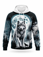 Full Moon Wolf Hoodie – front