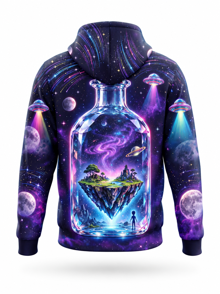 UFO Bottle Hoodie – back