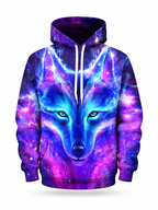 Nebula Wolf Hoodie – front